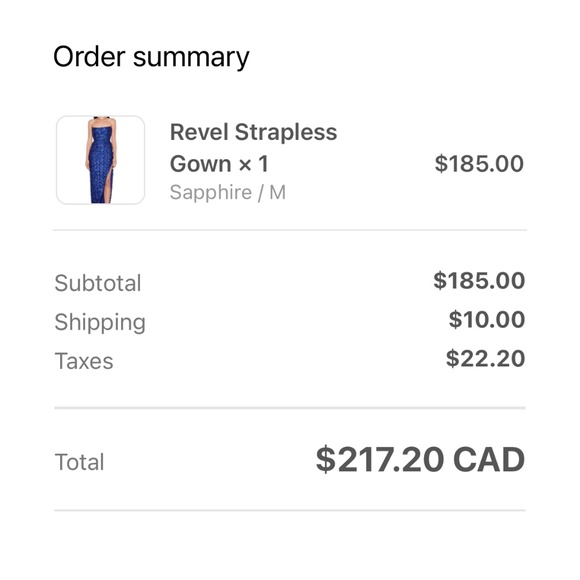 Nookie Revel Strapless Gown - Picture 6 of 6